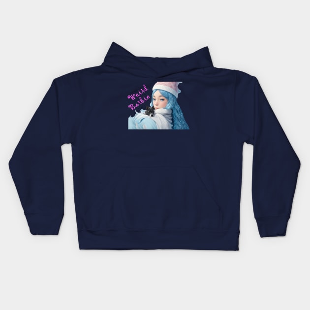 A Playful and Captivating Design for Weird Barbie" Kids Hoodie by Yougeen